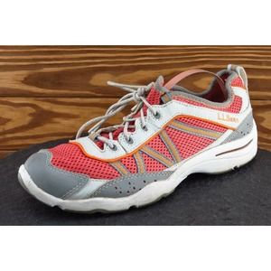 L.L. Bean Women Size 7.5 M Salmon Fashion Sneakers Fabric 05330